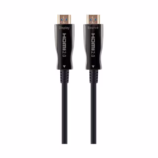 Кабель мультимедийный HDMI M to HDMI M 10.0m V2.0 AOC 4K60Hz gold Cablexpert (CCBP-HDMI-AOC-10M-02)