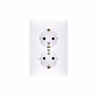 Розетка Simon SCHUKO, біла (CGSZ2/11)