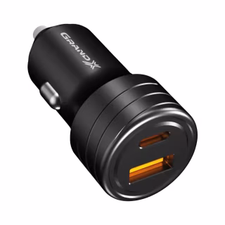 Зарядное устройство Grand-X CH-30B 30W 1xUSB + 1xUSB-C PD + QC3.0 AFC FCP SCP VOOC Black (CH-30B)