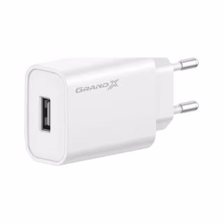 Зарядний пристрій Grand-X Quick Charge QС3.0, + cable USB -> Type C 1m white (CH-550WT)