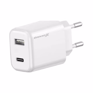 Зарядний пристрій Grand-X CH-890 Fast Charge 1xUSB-C PD20W + 1xUSB QC4.0 + AFC SCP FCP Black (CH-890)