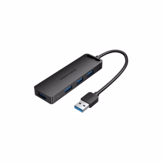 Концентратор Vention USB 3.0 to 4xUSB 3.0 black (CHLBB-SCB)