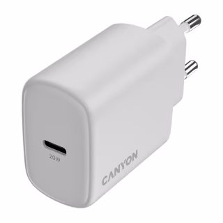 Зарядний пристрій Canyon OnCharge 250 25W 1xPD EU White (CNE-CHA250-01)