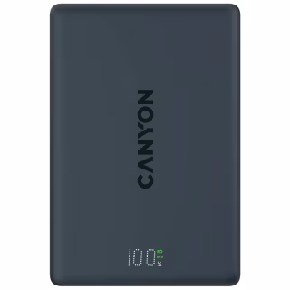 Батарея універсальна Canyon 10000mAh OnPower 511 PD20W Magnetic wireless MagSafe Black (CNS-CPB511B)