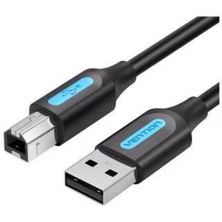 Кабель для принтера USB 2.0 AM/BM 5.0m black Vention (COQBJ)