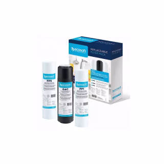 Картридж для фильтра кувшина Ecosoft Комплект картриджів Ecosoft 1-2-3 Standart (2 поліпропілену+вугі (CPV3ECOSTD)