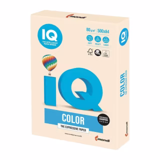 Бумага Mondi IQ color А4 pastel, 80g 500sheets, Creamy (CR20/A4/80/IQ)