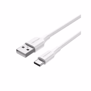 Дата кабель USB 2.0 AM to USB-C 1.0m 3A white Vention (CTHWF)