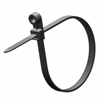 Стяжка 150мм/4.0мм під дюбель, чорна, 100 шт Ritar (CTКR-B4150 / 15959)