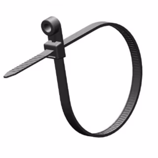 Стяжка 200мм/5.0мм під дюбель, чорна, 100 шт Ritar (CTКR-B5200 / 15651)