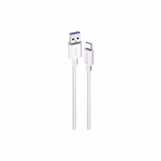 Дата кабель USB 2.0 AM to USB-C 1.0m 5A white ColorWay (CW-CBUC019-WH)