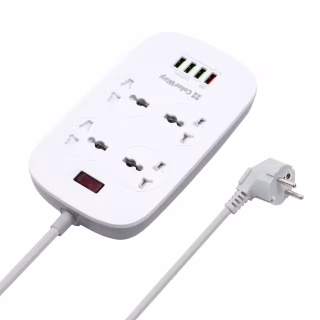 Мережевий фільтр живлення ColorWay 4 розетки/4USB White 1.8м (1QC3.0 + 3 AUTO ID) (CW-CHU44QW)