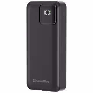 Батарея универсальная ColorWay 20 000 mAh Optimal Power PD/22.5W, QC/3.0, Black (CW-PB200LPB5BK-PDD)