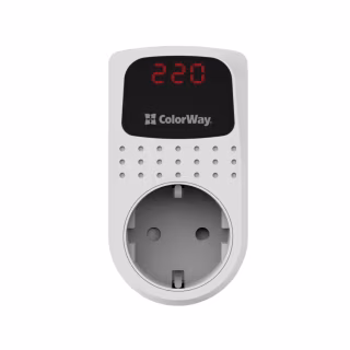 Реле напруги ColorWay DS2, white (CW-VR16-02D)