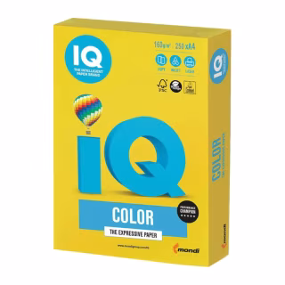Бумага Mondi IQ color А4 intensive, 80g 500sheets, Canary yellow (CY39/A4/80/IQ)
