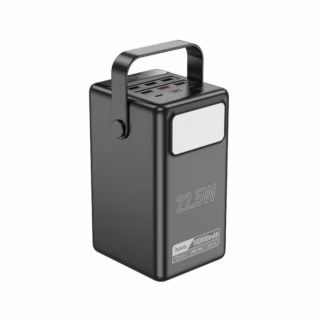Батарея универсальная HOCO 100000mAh Endure 22.5W PD, QC, LED Lamp, Black (DB03 / 714721)