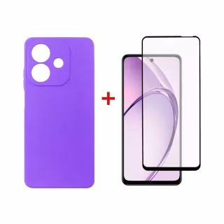 Чехол для мобильного телефона Dengos Oppo A3 Carbon + glass (Purple) (DG-KM-113)
