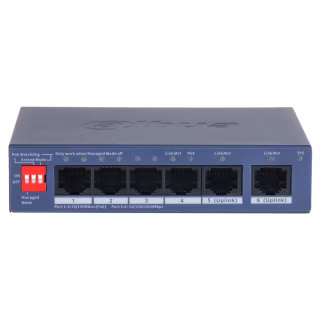 Коммутатор сетевой Dahua DH-CS4006-4ET2GT-36 PoE
