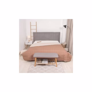 Покрывало Viluta стеганое двустороннее Дуэт Капучино 210х240 (duet_kapucino_210x240)