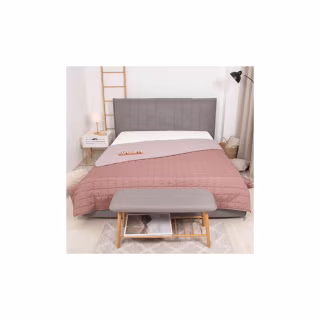 Покрывало Viluta стеганное двустороннее Дуэт Розовый кварц 210х240 (duet_rkvarc_210x240)