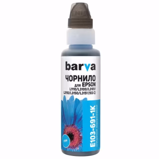 Чорнило Barva Epson 103 100 мл, OneKey, Cyan (E103-691-1K)