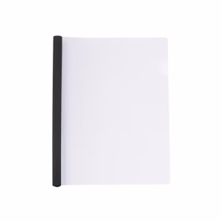 Папка-скоросшиватель Economix А4 с планкой-зажимом 6 мм (2-35 листов), черная (E31204-01)