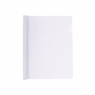 Папка-скоросшиватель Economix А4 с планкой-зажимом 6 мм (2-35 листов), белая (E31204-14н)