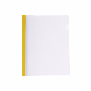 Папка-скоросшиватель Economix А4 с планкой-зажимом 10 мм (2-65 листов), желтая (E31205-05)