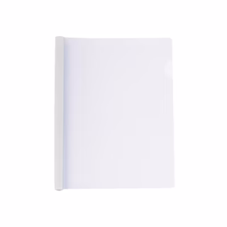 Папка-швидкозшивач Economix А4 з планкою-затиском 10 мм (2-65 аркушів), біла (E31205-14)