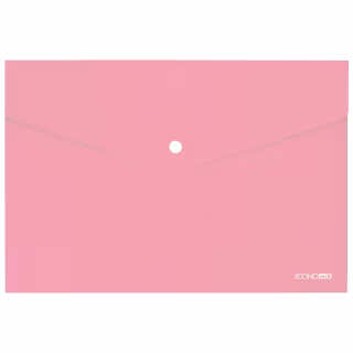 Папка - конверт Economix А4 180 мкм, непрозрачная, пастельная розовая (E31301-89)