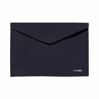 Папка - конверт Economix А4 180 мкм, непрозора, фактура "помаранч", чорна (E31305-51)