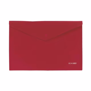 Папка - конверт Economix А4 180 мкм, непрозора, фактура "помаранч", червона (E31305-53)