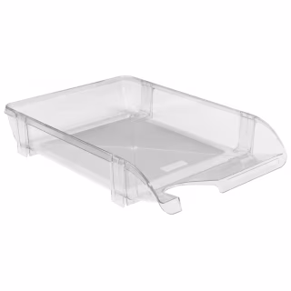 Лоток для бумаг Economix горизонтальный пластик, прозрачный (E31801-00)
