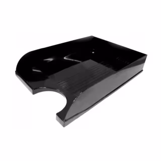 Лоток для бумаг Economix горизонтальный пластик, черный (E31804-01)