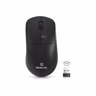 Мишка REAL-EL RM-317W Wireless Black (EL123200052)
