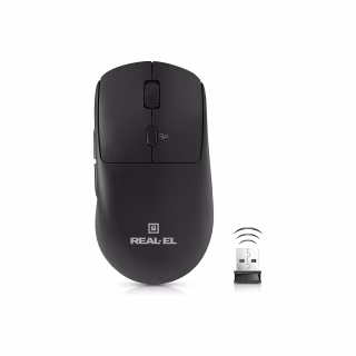 Мышка REAL-EL RM-355W Wireless Black (EL123200054)