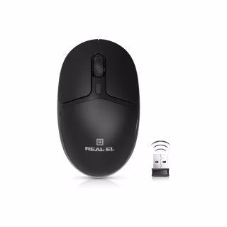 Мышка REAL-EL RM-335W Wireless Black (EL123200055)