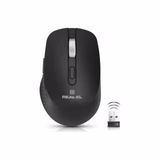 Мишка REAL-EL RM-380W Wireless Black (EL123200057)