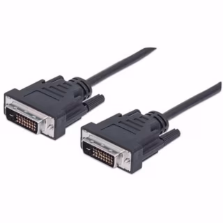 Кабель мультимедийный DVI M to DVI M 1.8m 24+1pin black REAL-EL (EL123500038)