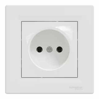 Розетка Schneider Electric ASFORA без заземлення біла (EPH3000121)