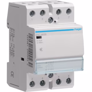 Автоматичний вимикач Hager 63 A 230V 4NO 3P (B) (ESC463S)