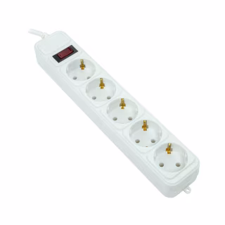 Сетевой фильтр питания PowerPlant 5м, 5 розеток, євро, 100% мідь (JY-1056/5B) (EX610587)