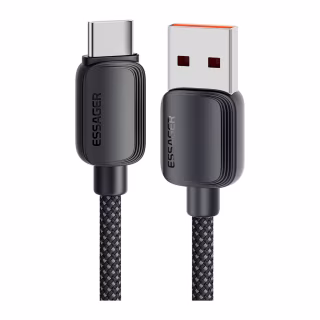Дата кабель USB 2.0 AM to USB-C 1.0m 100W black Essager (EXC7A-WL01-P)