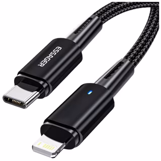 Дата кабель USB-C to Lightning 0.5m 20W black Essager (EXCTL-CGB01)