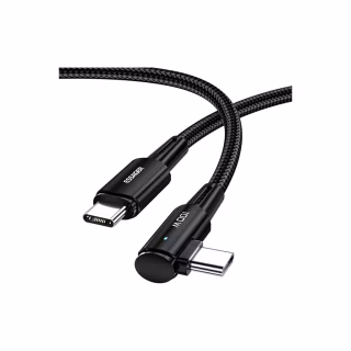 Дата кабель USB-C to USB-C 3.0m 100W 90° corner black Essager (EXCTT1-CGWTC01)