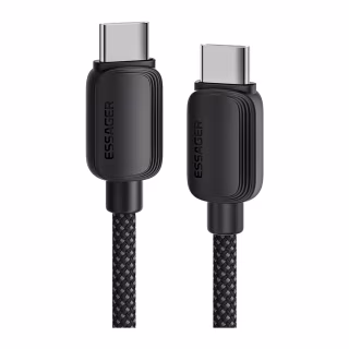 Дата кабель USB-C to USB-C 1.0m 100W black Essager (EXCTT1-WL01-P)
