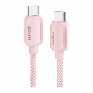 Дата кабель USB-C to USB-C 1.0m 100W pink Essager (EXCTT1-WL04-P)