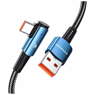 Дата кабель USB 2.0 AM to USB-C 2.0m 100W blue Essager (EXCWT7A-CGA03-P)