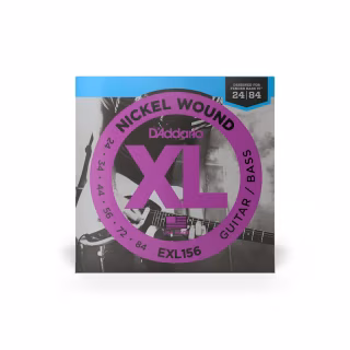 Струны для гитары D'Addario XL Nickel Wound Fender Bass VI (24-84) (EXL156)