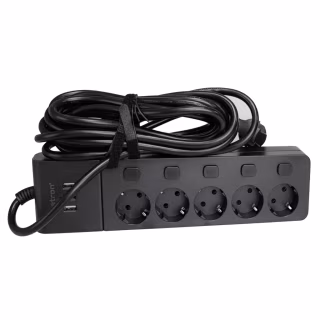 Мережевий фільтр живлення Patron SP1655-USB (EXT-PN-SP-1655-USB)